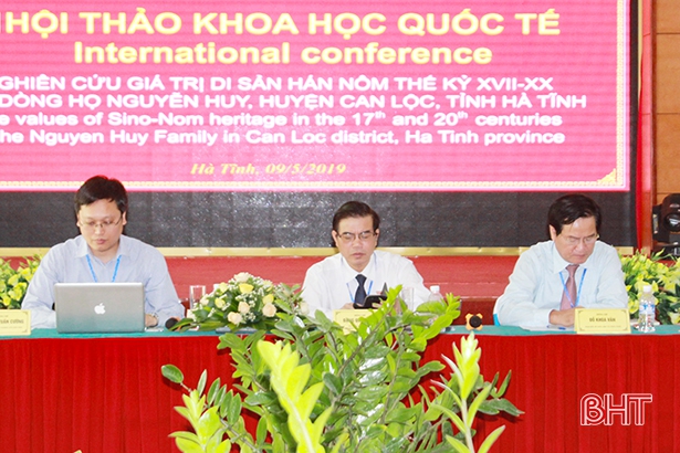 Hội thảo khoa học quốc tế nghiên cứu giá trị di sản Hán Nôm dòng họ Nguyễn Huy ở Can Lộc